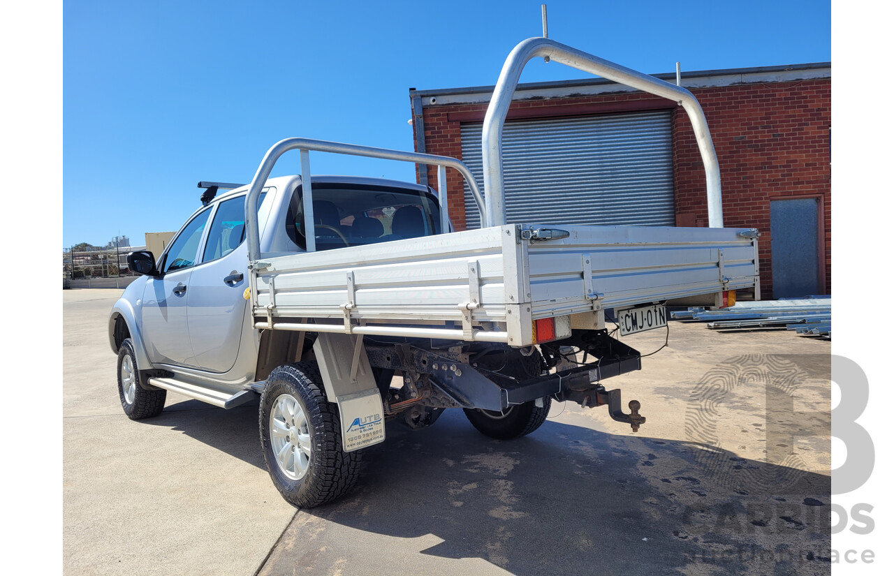 2/2013 Mitsubishi Triton GLX (4x4) MN MY13 C/Chas Silver Turbo Diesel 2.5L