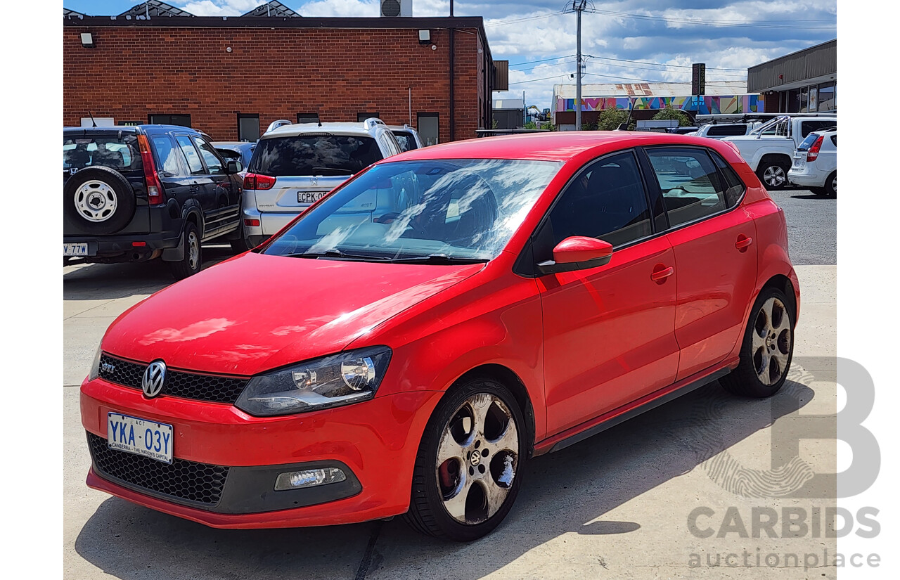 7/2012 Volkswagen Polo GTi 6R MY12 5d Hatchback Red 1.4L