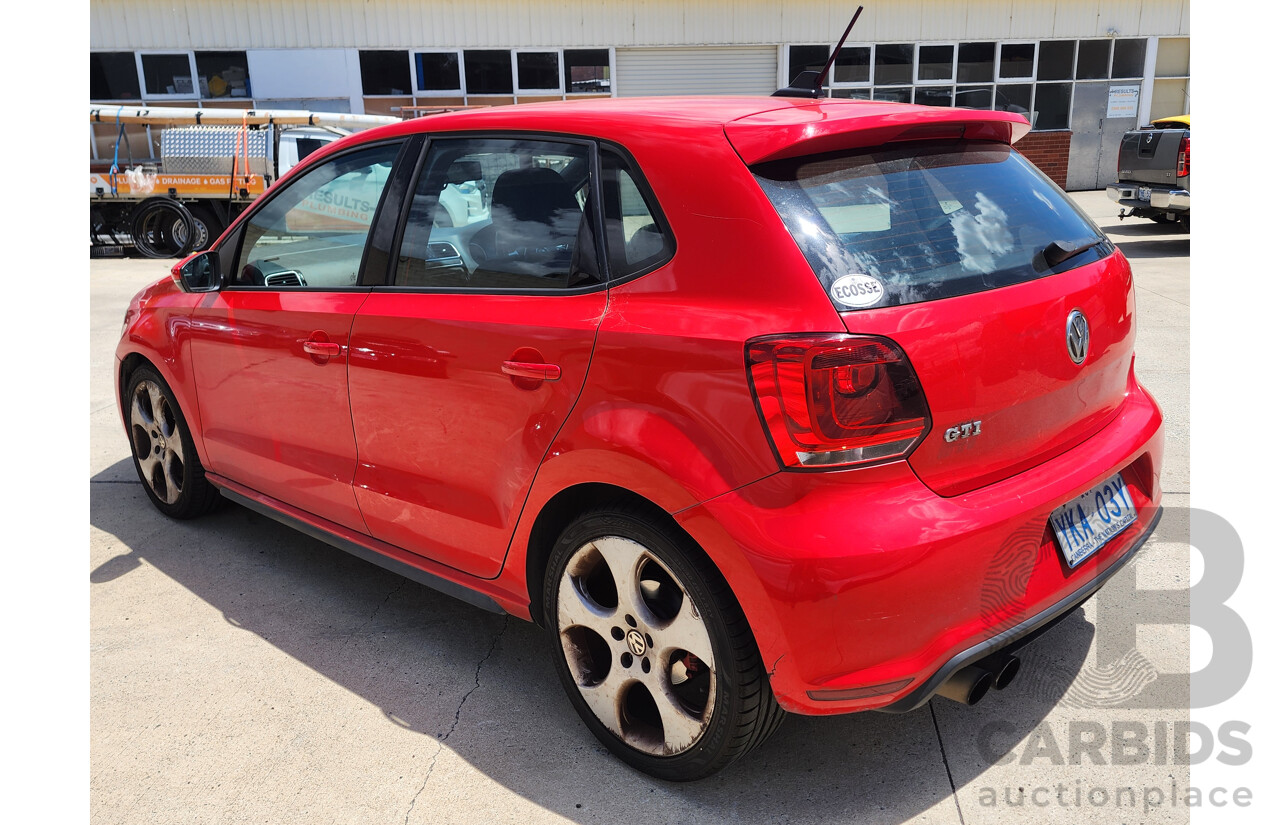 7/2012 Volkswagen Polo GTi 6R MY12 5d Hatchback Red 1.4L