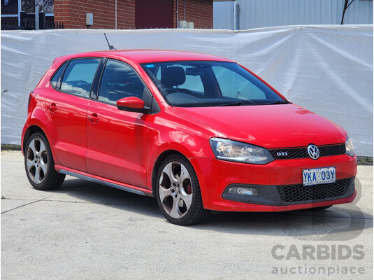 7/2012 Volkswagen Polo GTi 6R MY12 5d Hatchback Red 1.4L