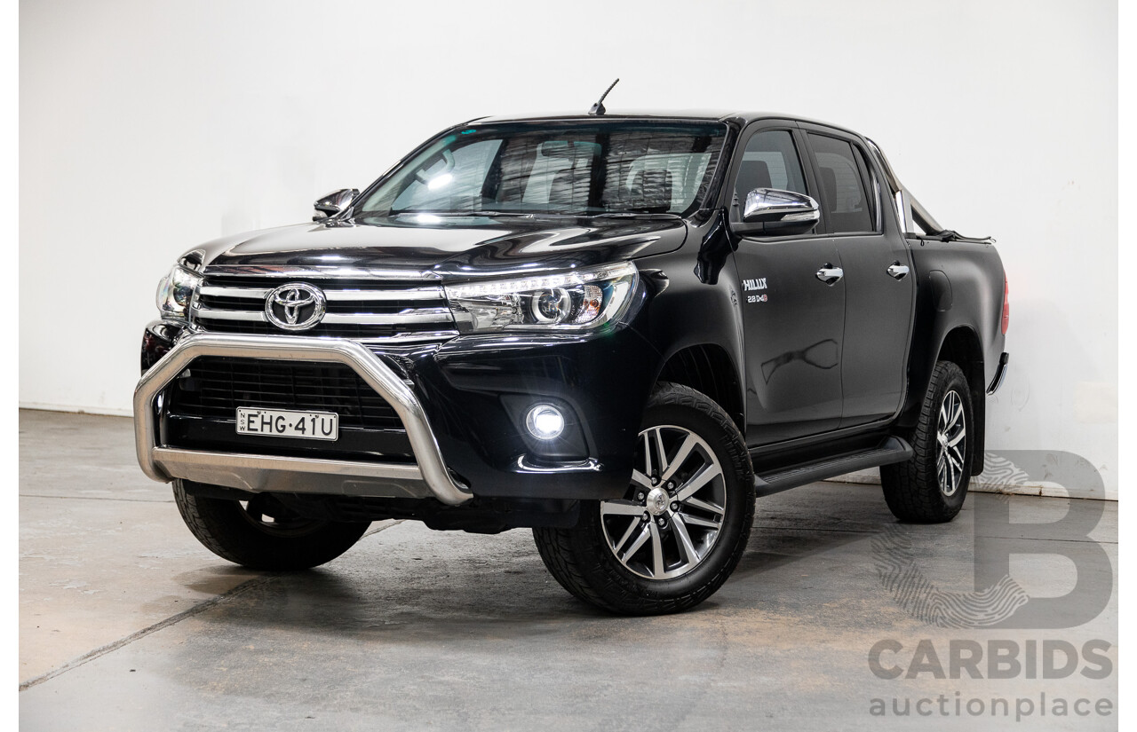 07/2017 Toyota Hilux SR5 (4x4) 4x4 GUN126R Dual Cab Eclipse Black 2.8L