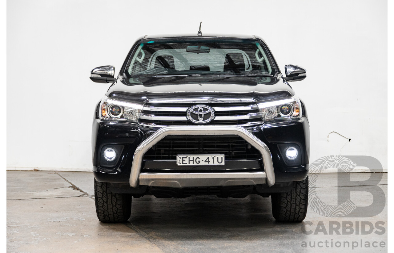 07/2017 Toyota Hilux SR5 (4x4) 4x4 GUN126R Dual Cab Eclipse Black 2.8L