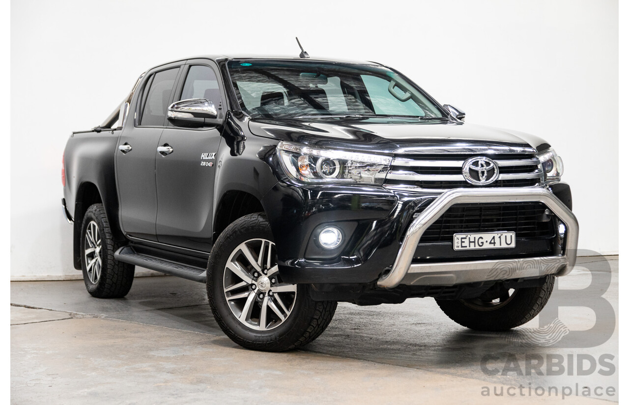 07/2017 Toyota Hilux SR5 (4x4) 4x4 GUN126R Dual Cab Eclipse Black 2.8L