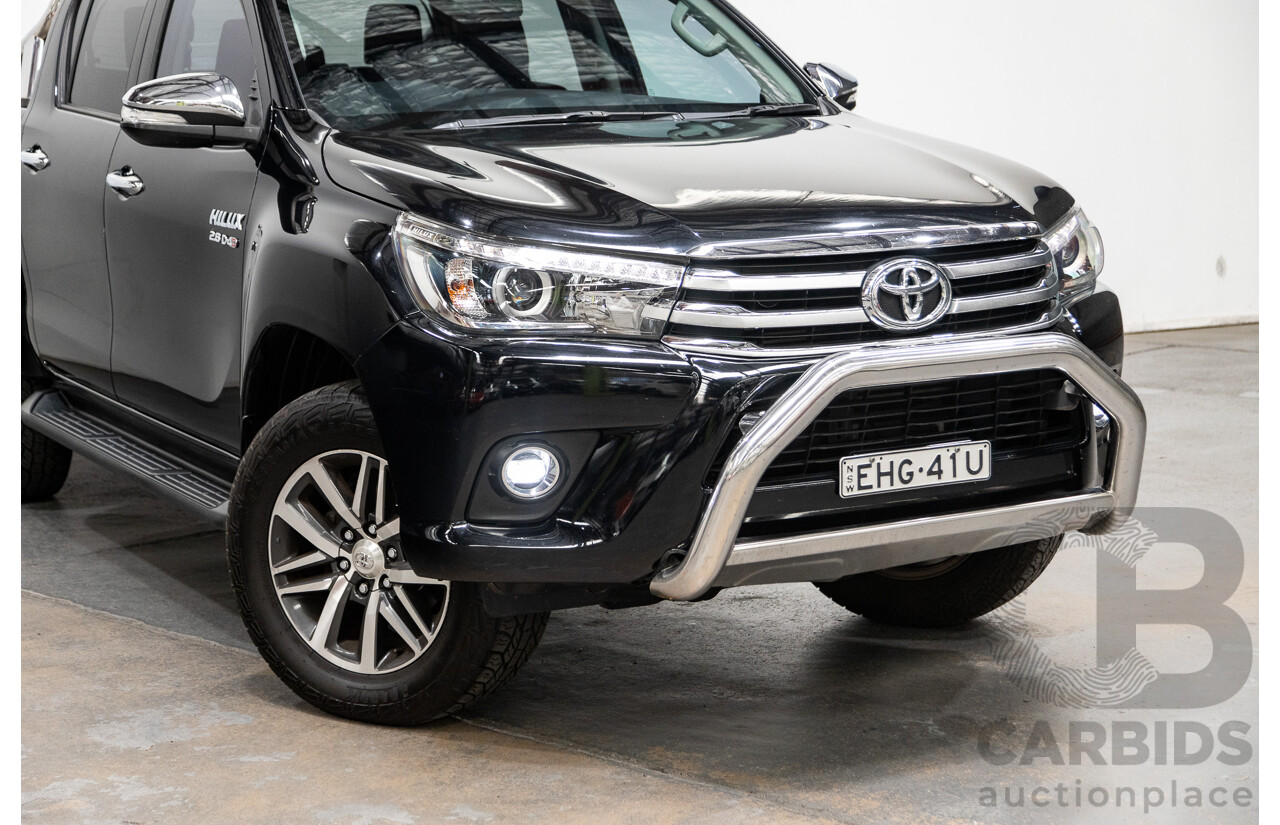 07/2017 Toyota Hilux SR5 (4x4) 4x4 GUN126R Dual Cab Eclipse Black 2.8L