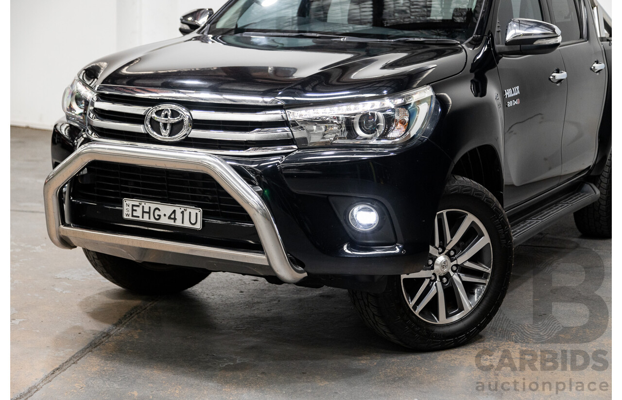 07/2017 Toyota Hilux SR5 (4x4) 4x4 GUN126R Dual Cab Eclipse Black 2.8L