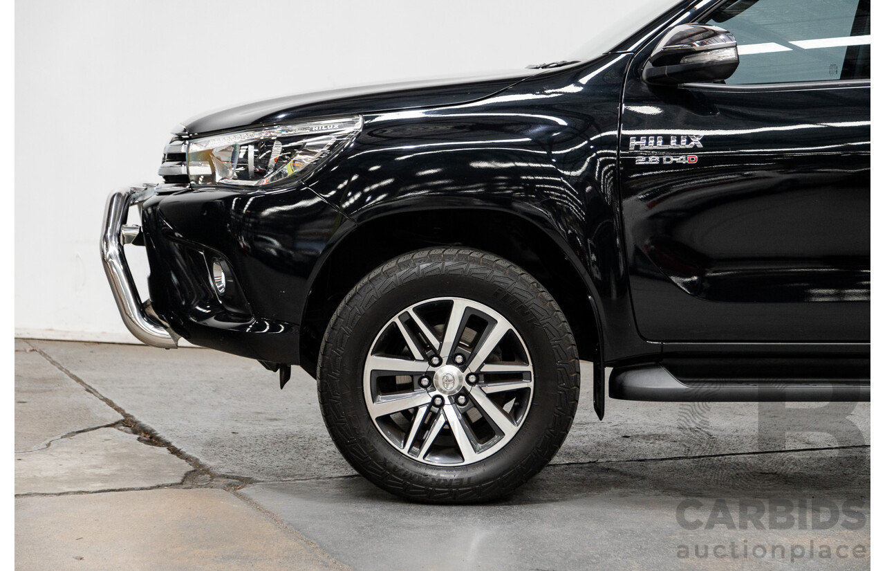 07/2017 Toyota Hilux SR5 (4x4) 4x4 GUN126R Dual Cab Eclipse Black 2.8L