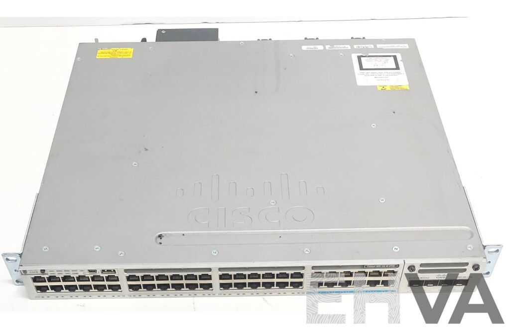 Cisco Catalyst (WS-C3850-12X48UL) 3850-12X-48 UPoE 48-Port Gigabit Ethernet Switch