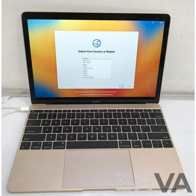 Apple (A1534) Intel Core M3 1.2 GHz Dual-Core CPU 12-Inch MacBook (Rose Gold) w/ Power Supply