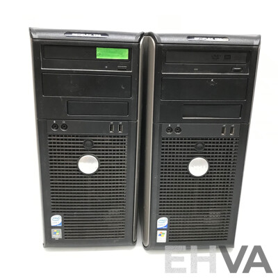 Dell Optiplex 755 Core 2 Duo Small Form Factor Desktop Computer - Lot of 2