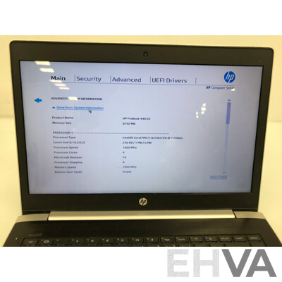 HP ProBook 440 G5 Intel I5 825OU 1.60 GHz 14 Inch Laptop