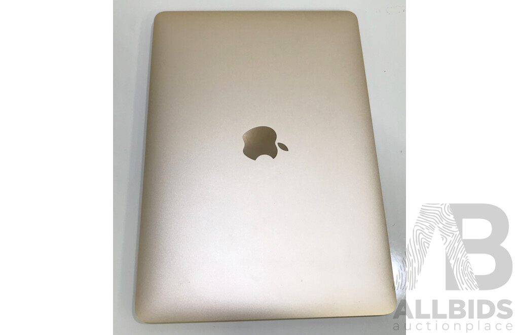Apple (A1534) Intel Core M3 1.2 GHz Dual-Core CPU 12-Inch MacBook (Rose Gold) w/ Power Supply