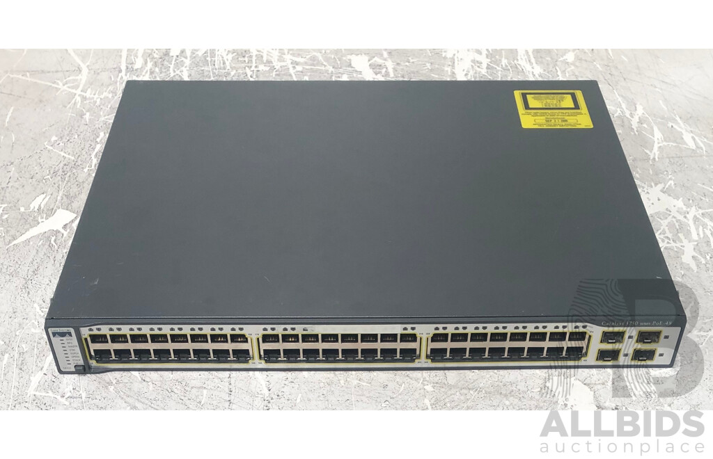 Cisco Catalyst (WS-C3750-48PS-S) 3750 Series PoE-48 48-Port Fast Ethernet Switch