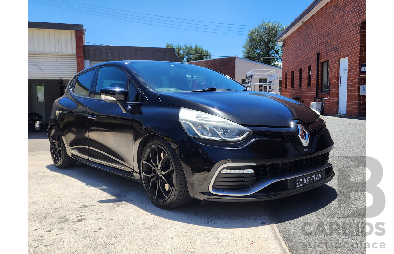 1/2014 Renault Clio RS 200 Sport X98 5d Hatchback Black 1.6L