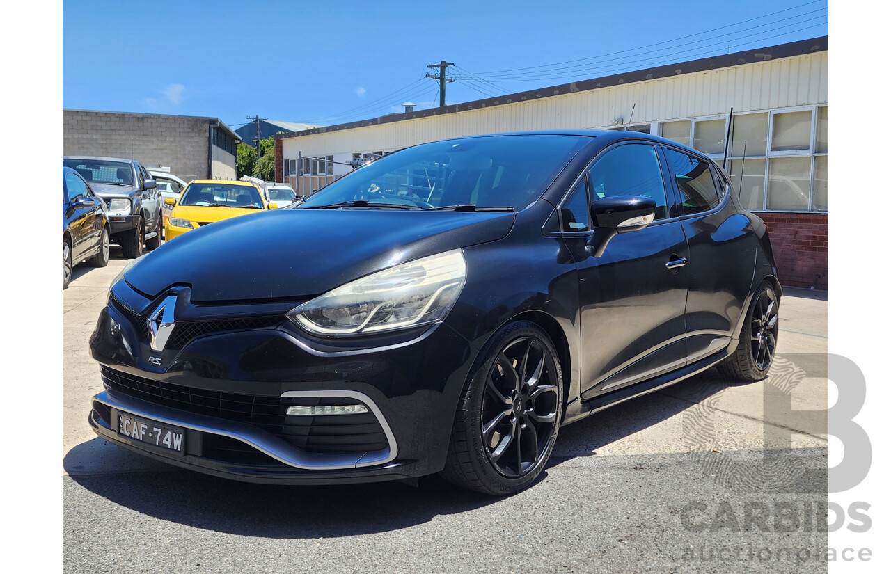 1/2014 Renault Clio RS 200 Sport X98 5d Hatchback Black 1.6L