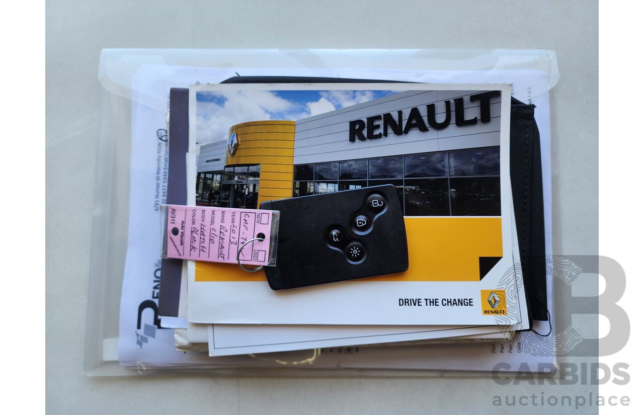 1/2014 Renault Clio RS 200 Sport X98 5d Hatchback Black 1.6L