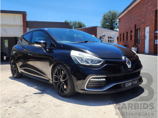 1/2014 Renault Clio RS 200 Sport X98 5d Hatchback Black 1.6L