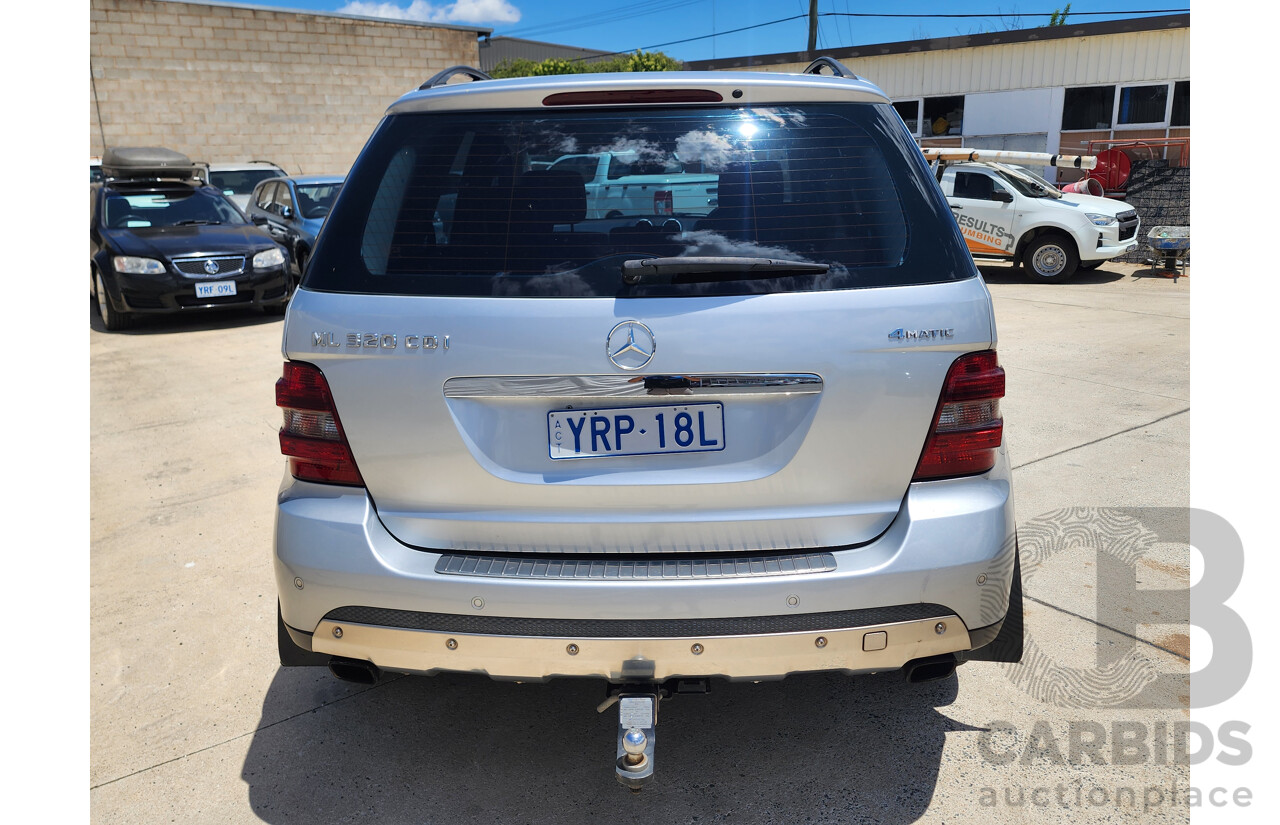 8/2007 Mercedes-Benz ML 320 CDI Luxury (4x4) W164 07 UPGRADE 4d Wagon Silver 3.0L