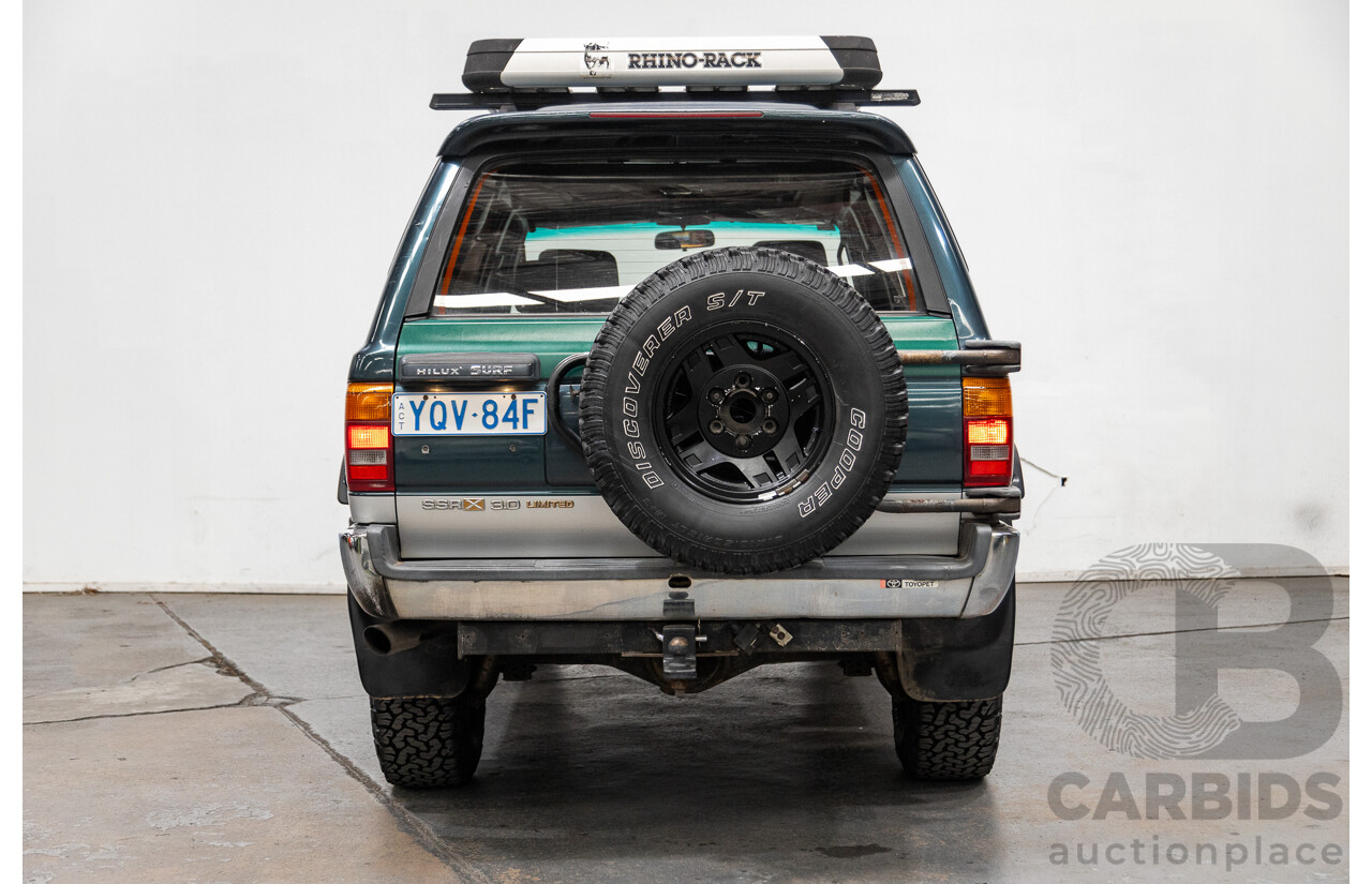 1994 Toyota Hilux Surf SSR-X Limited Wide Body (4x4) 4d Green 3.0L Turbo Diesel - Imported 08/2000