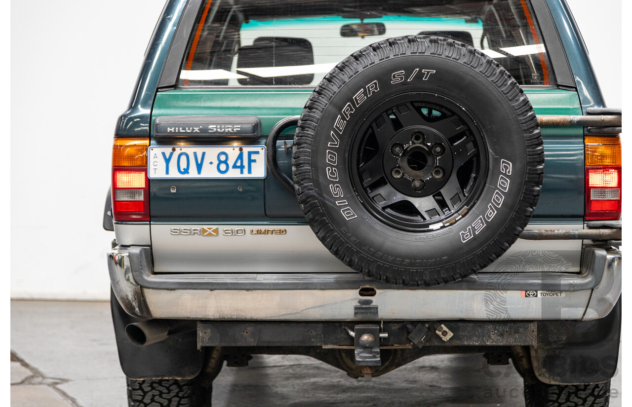 1994 Toyota Hilux Surf SSR-X Limited Wide Body (4x4) 4d Green 3.0L Turbo Diesel - Imported 08/2000