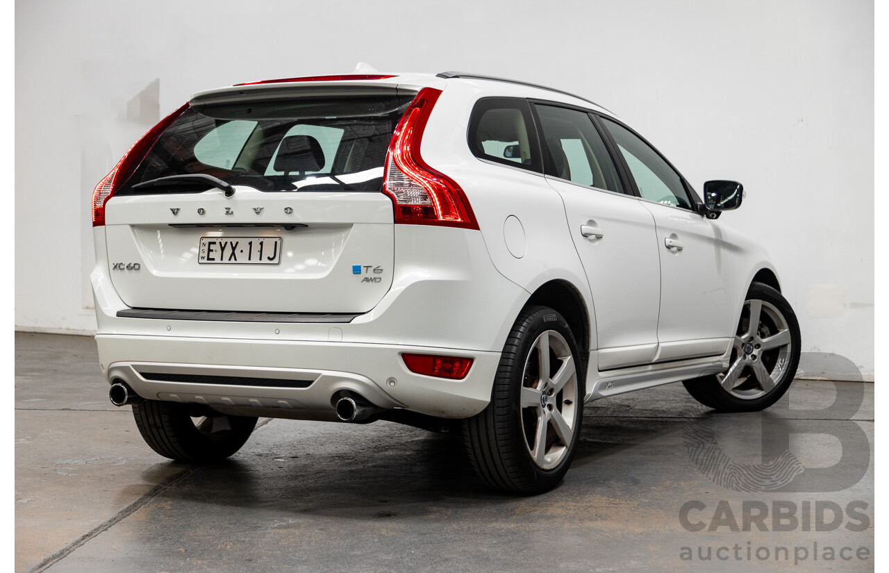 7/2013 Volvo XC60 T6 R-Design DZ MY13 4d Wagon Ice White 3.0L Turbo