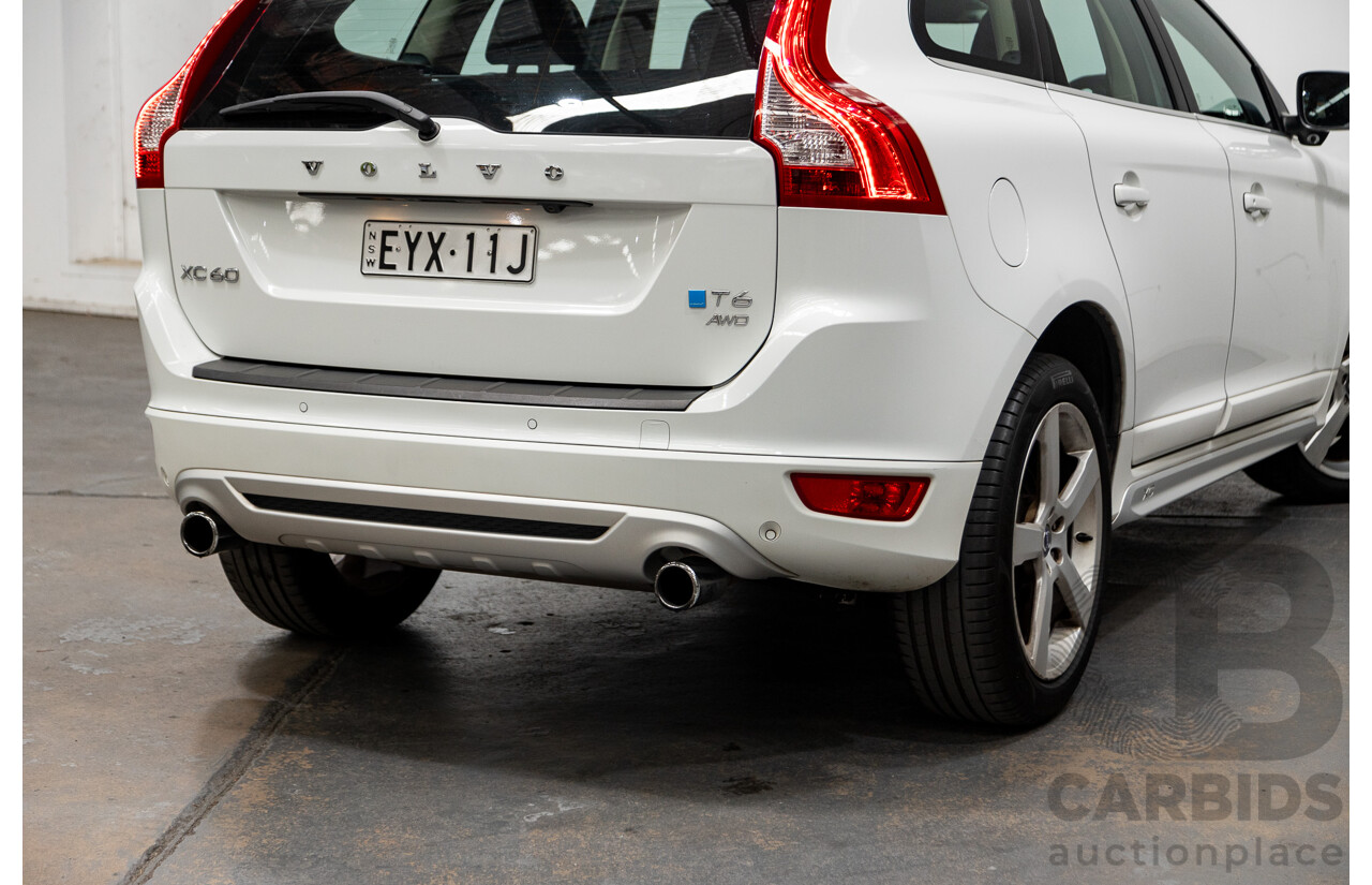 7/2013 Volvo XC60 T6 R-Design DZ MY13 4d Wagon Ice White 3.0L Turbo