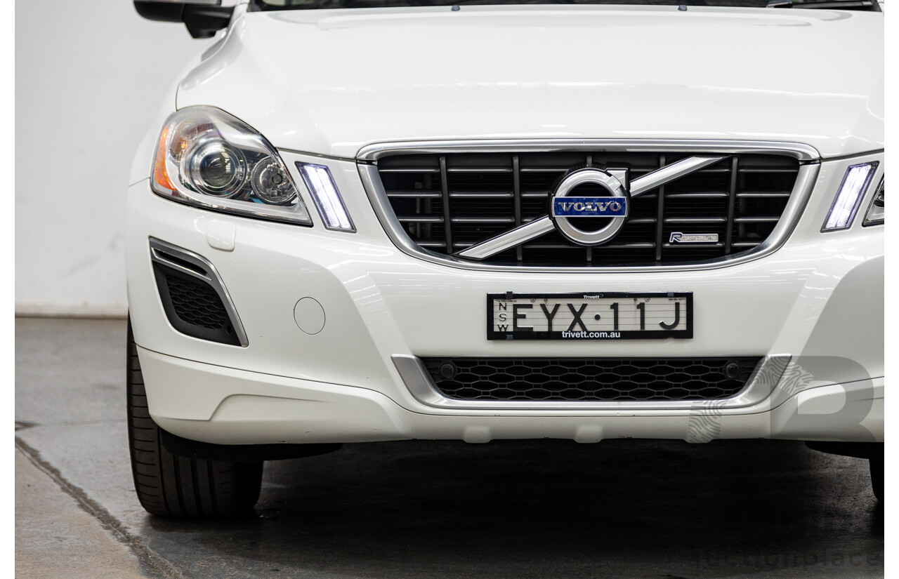 7/2013 Volvo XC60 T6 R-Design DZ MY13 4d Wagon Ice White 3.0L Turbo