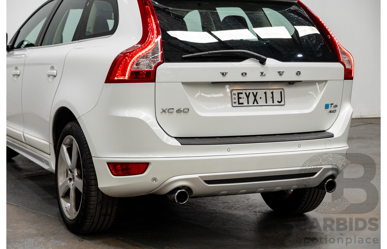 7/2013 Volvo XC60 T6 R-Design DZ MY13 4d Wagon Ice White 3.0L Turbo