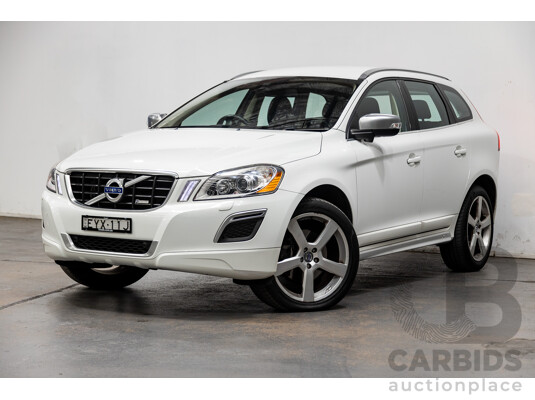 7/2013 Volvo XC60 T6 R-Design DZ MY13 4d Wagon Ice White 3.0L Turbo