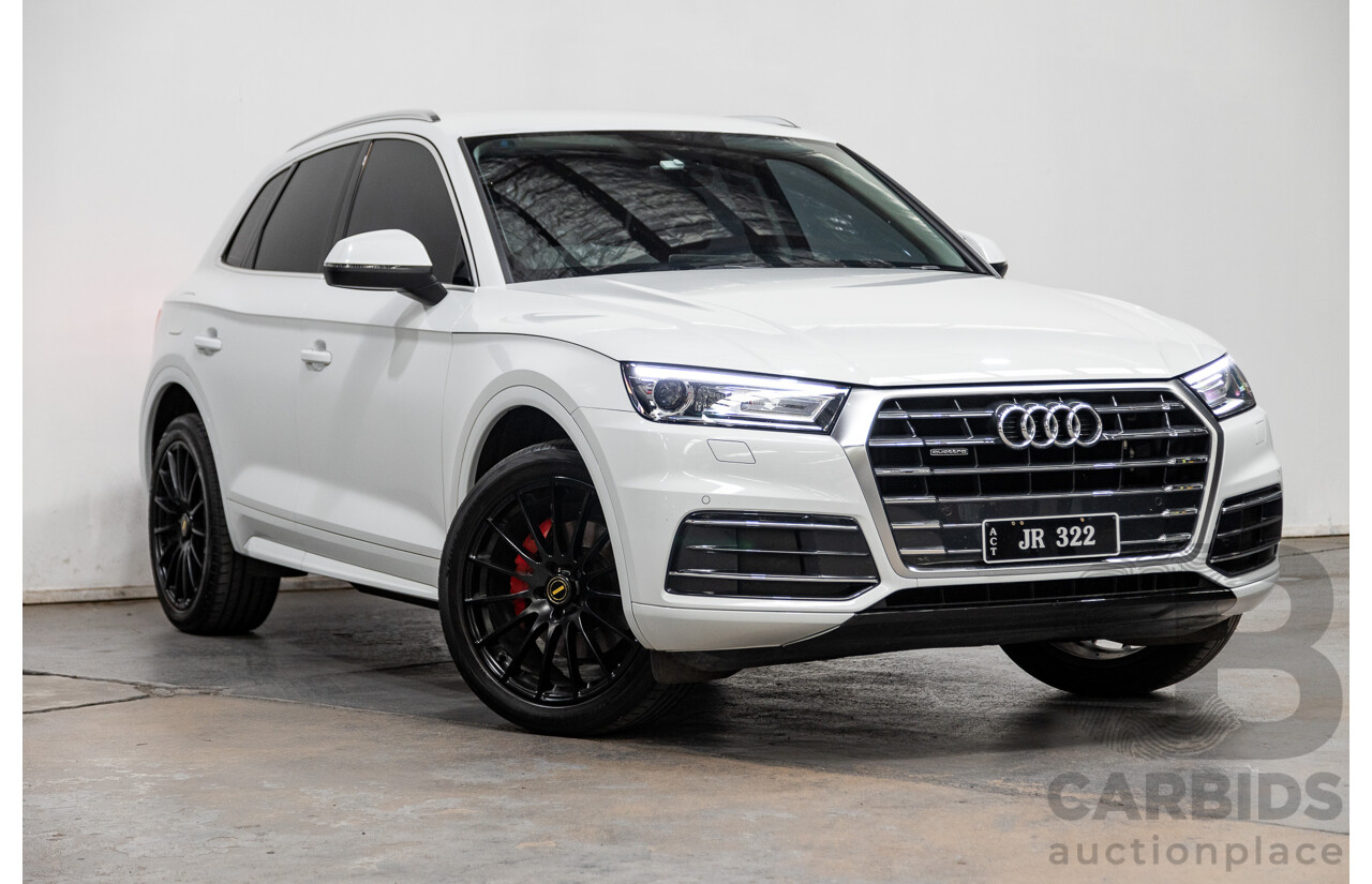 01/2019 Audi Q5 40 TDI QUATTRO DESIGN (AWD) FY MY19 4D Wagon Glacier White Turbo Diesel 2.0L