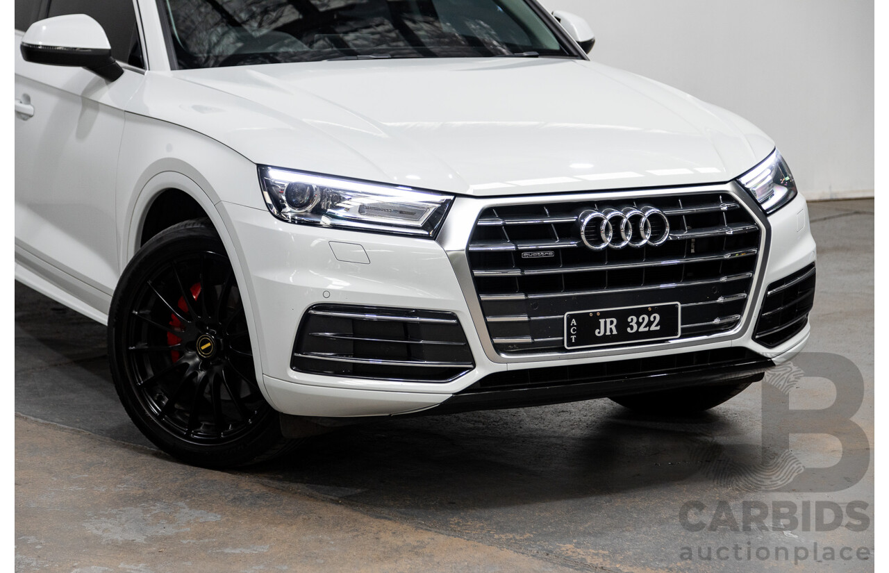 01/2019 Audi Q5 40 TDI QUATTRO DESIGN (AWD) FY MY19 4D Wagon Glacier White Turbo Diesel 2.0L
