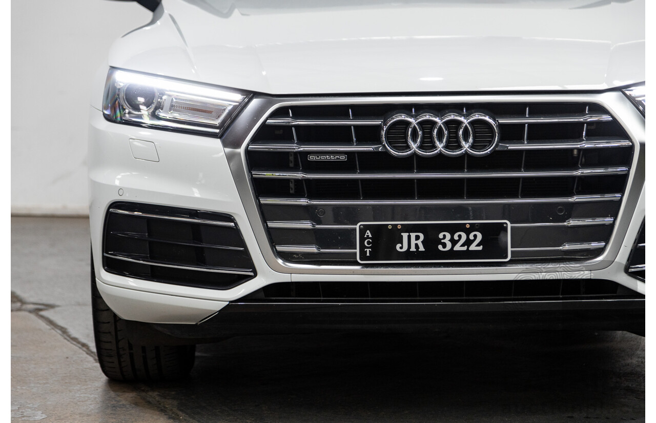 01/2019 Audi Q5 40 TDI QUATTRO DESIGN (AWD) FY MY19 4D Wagon Glacier White Turbo Diesel 2.0L