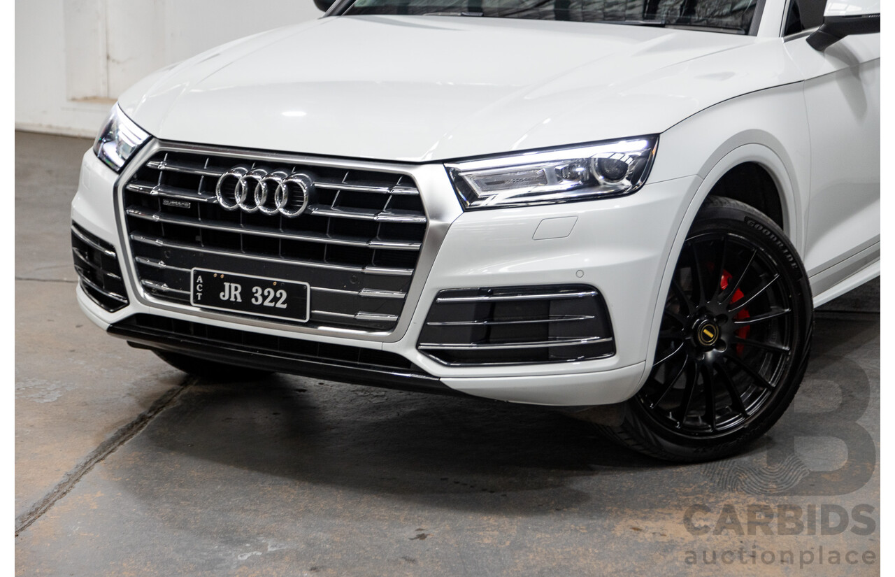 01/2019 Audi Q5 40 TDI QUATTRO DESIGN (AWD) FY MY19 4D Wagon Glacier White Turbo Diesel 2.0L