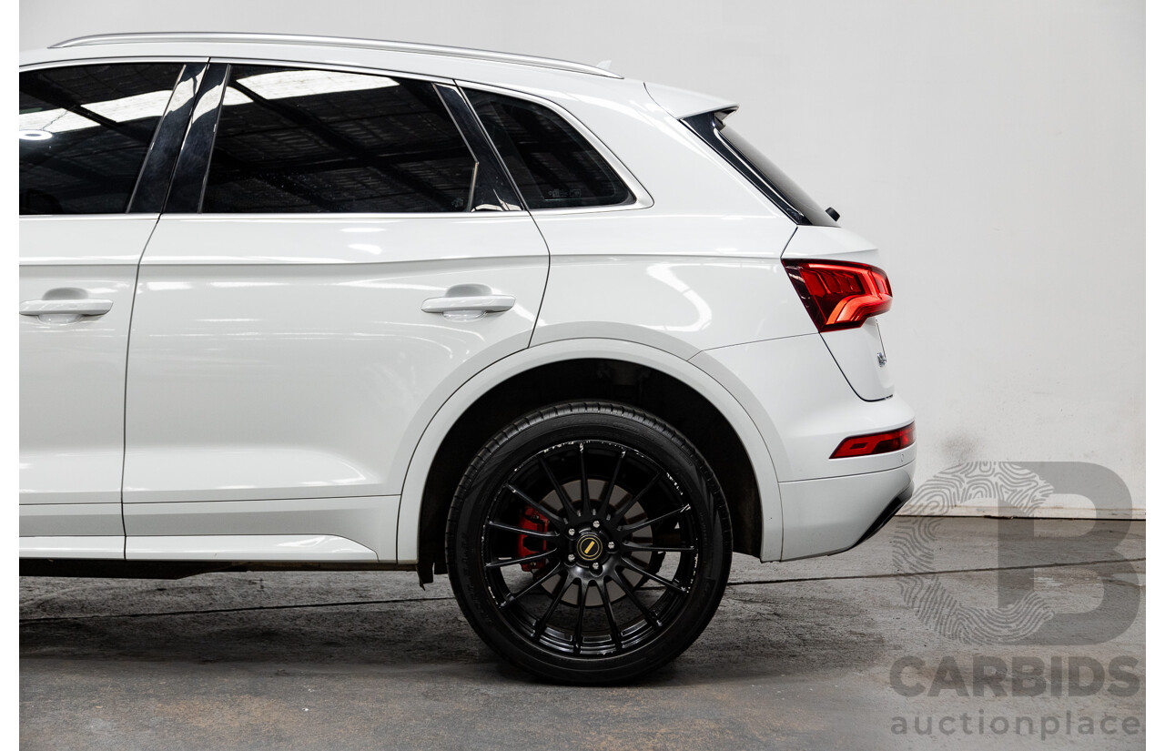 01/2019 Audi Q5 40 TDI QUATTRO DESIGN (AWD) FY MY19 4D Wagon Glacier White Turbo Diesel 2.0L