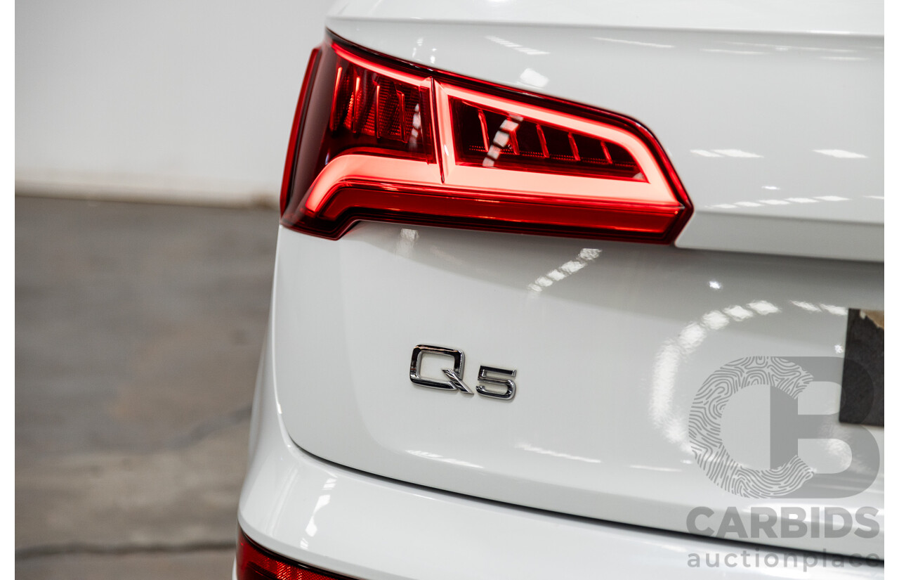 01/2019 Audi Q5 40 TDI QUATTRO DESIGN (AWD) FY MY19 4D Wagon Glacier White Turbo Diesel 2.0L