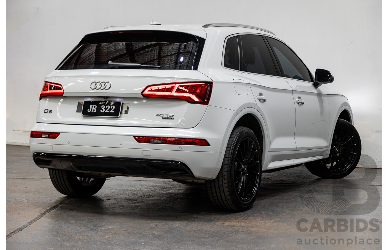 01/2019 Audi Q5 40 TDI QUATTRO DESIGN (AWD) FY MY19 4D Wagon Glacier White Turbo Diesel 2.0L