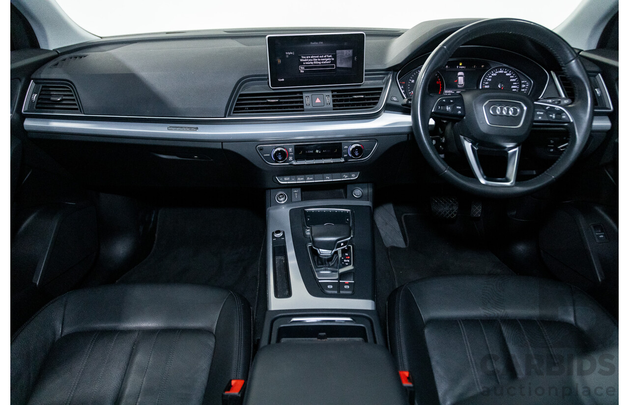 01/2019 Audi Q5 40 TDI QUATTRO DESIGN (AWD) FY MY19 4D Wagon Glacier White Turbo Diesel 2.0L