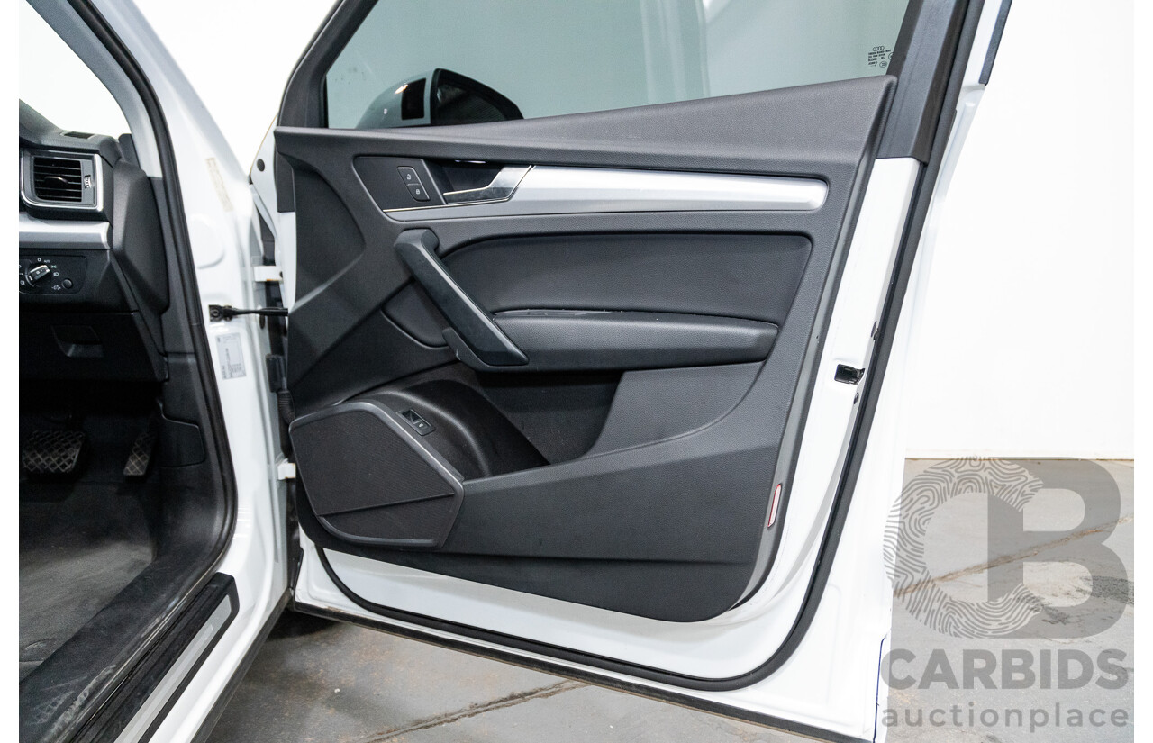 01/2019 Audi Q5 40 TDI QUATTRO DESIGN (AWD) FY MY19 4D Wagon Glacier White Turbo Diesel 2.0L