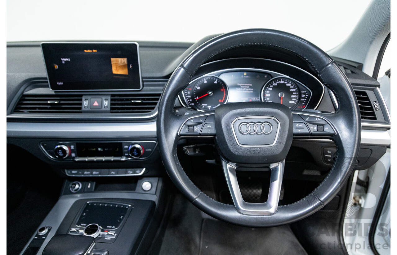 01/2019 Audi Q5 40 TDI QUATTRO DESIGN (AWD) FY MY19 4D Wagon Glacier White Turbo Diesel 2.0L