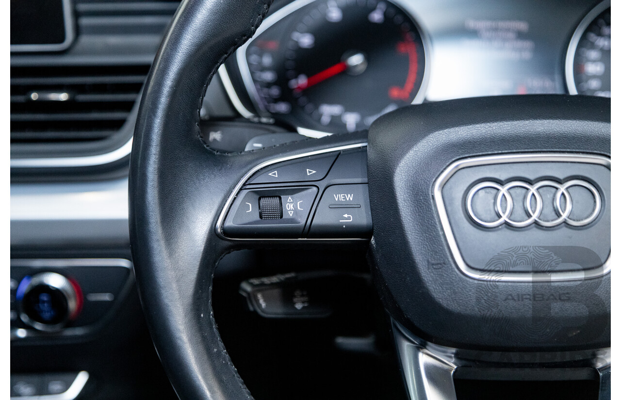 01/2019 Audi Q5 40 TDI QUATTRO DESIGN (AWD) FY MY19 4D Wagon Glacier White Turbo Diesel 2.0L