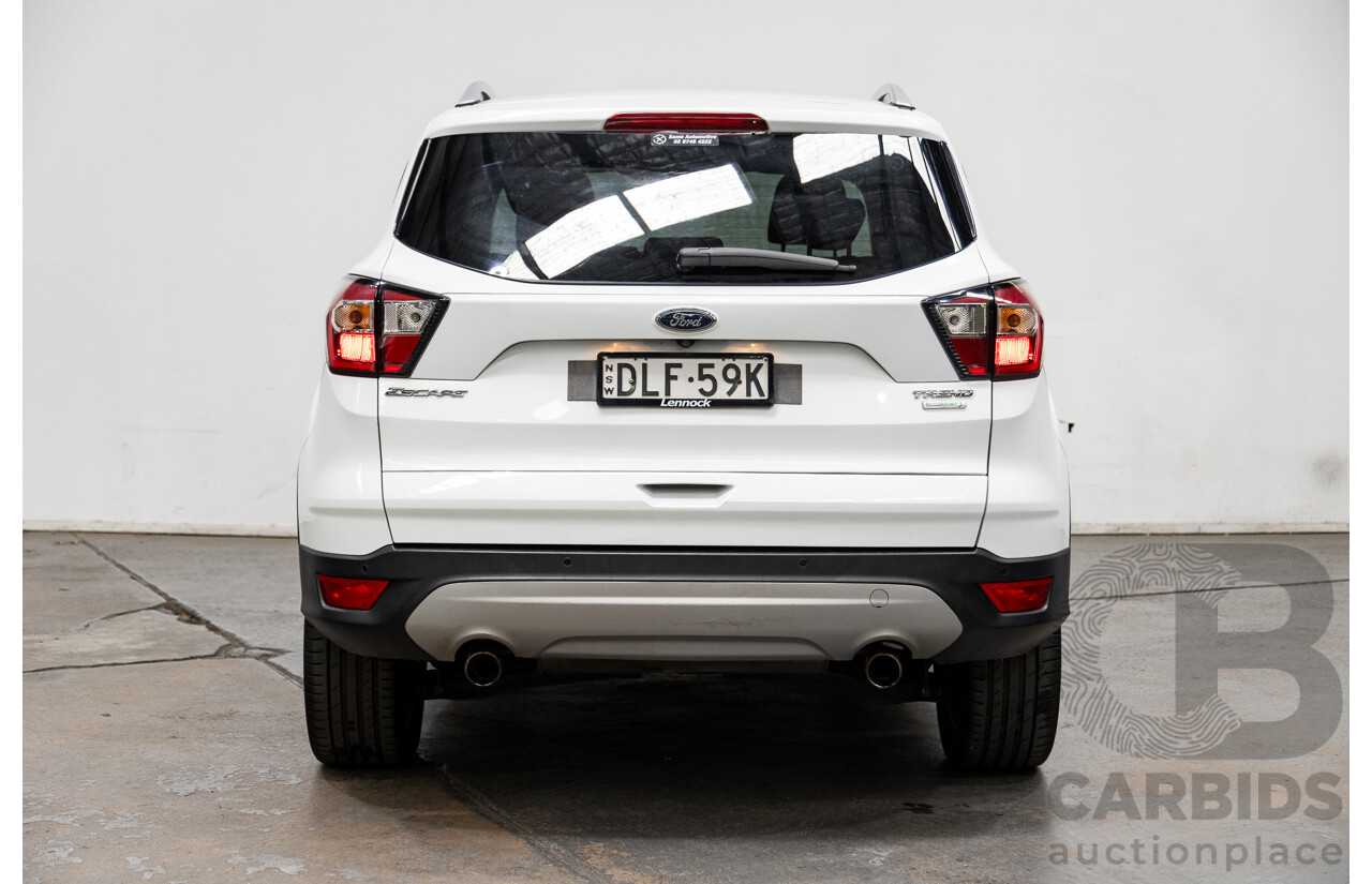 01/2017 Ford Escape TREND ZG 4D Wagon White 1.5L - Turbo