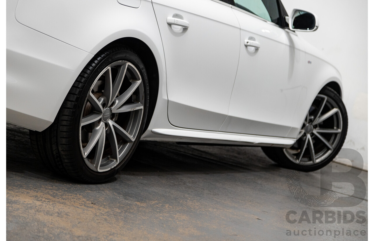 12/2015 Audi A4 2.0 TFSI S-Line Sport PLUS (AWD) B8 (8K) MY16 4d Sedan Ibis White 2.0L Turbo