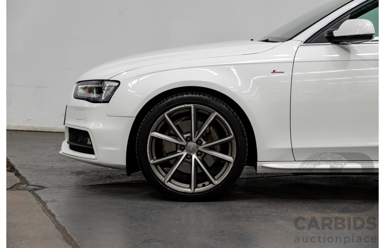 12/2015 Audi A4 2.0 TFSI S-Line Sport PLUS (AWD) B8 (8K) MY16 4d Sedan Ibis White 2.0L Turbo