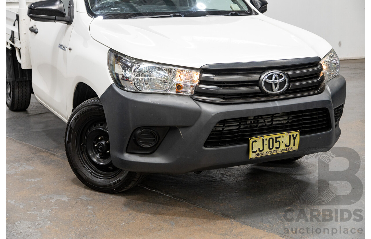 08/2016 Toyota Hilux Workmate (RWD) GUN122R C/Chas White Turbo Diesel 2.4L