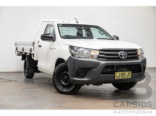 08/2016 Toyota Hilux Workmate (RWD) GUN122R C/Chas White Turbo Diesel 2.4L