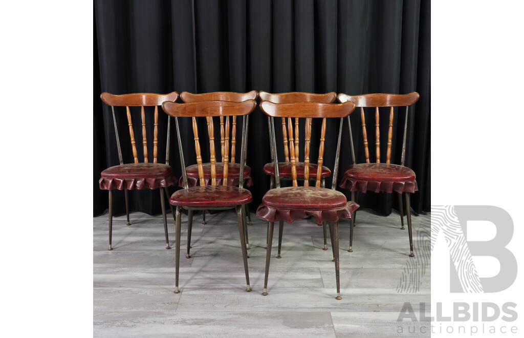 Set of Six Retro Dining Chairs by Namco