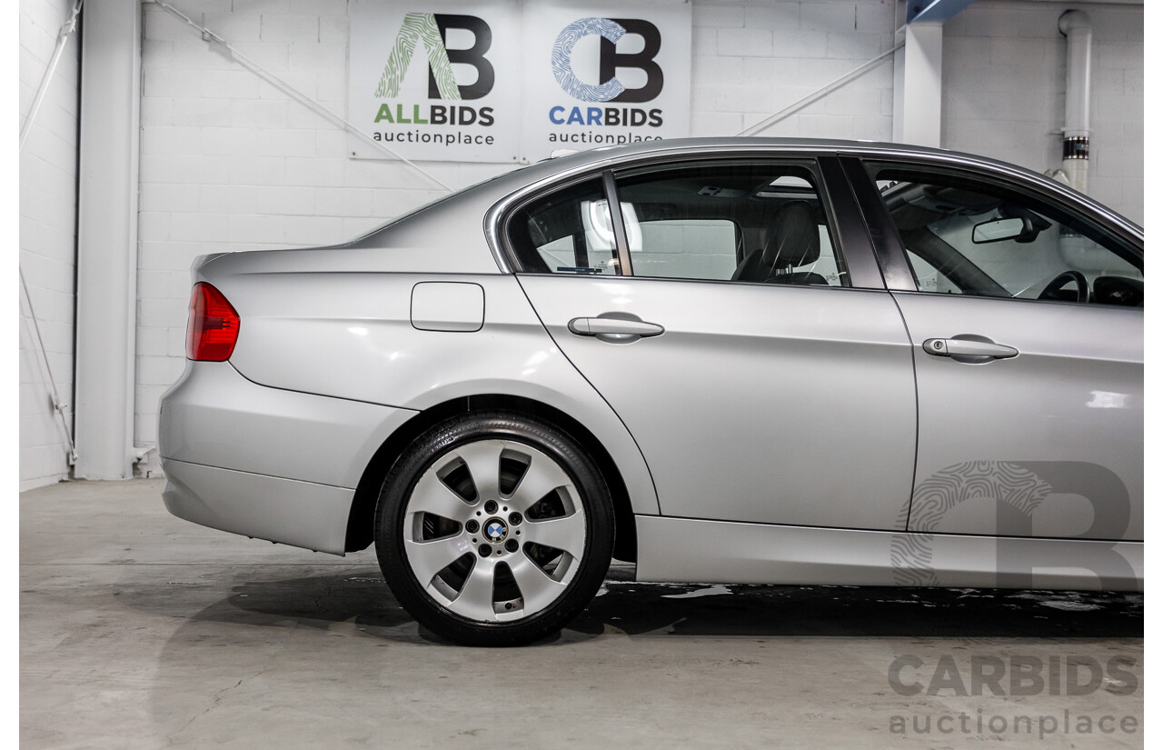 4/2008 BMW 323i E90 MY08 4d Sedan Titanium Silver Metallic 2.5L