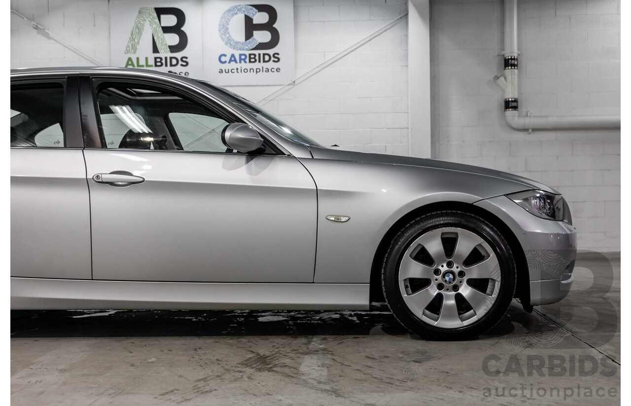 4/2008 BMW 323i E90 MY08 4d Sedan Titanium Silver Metallic 2.5L