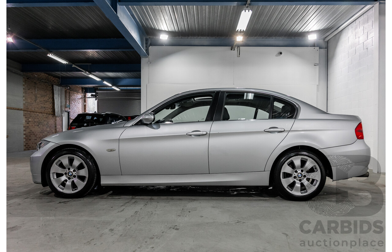 4/2008 BMW 323i E90 MY08 4d Sedan Titanium Silver Metallic 2.5L