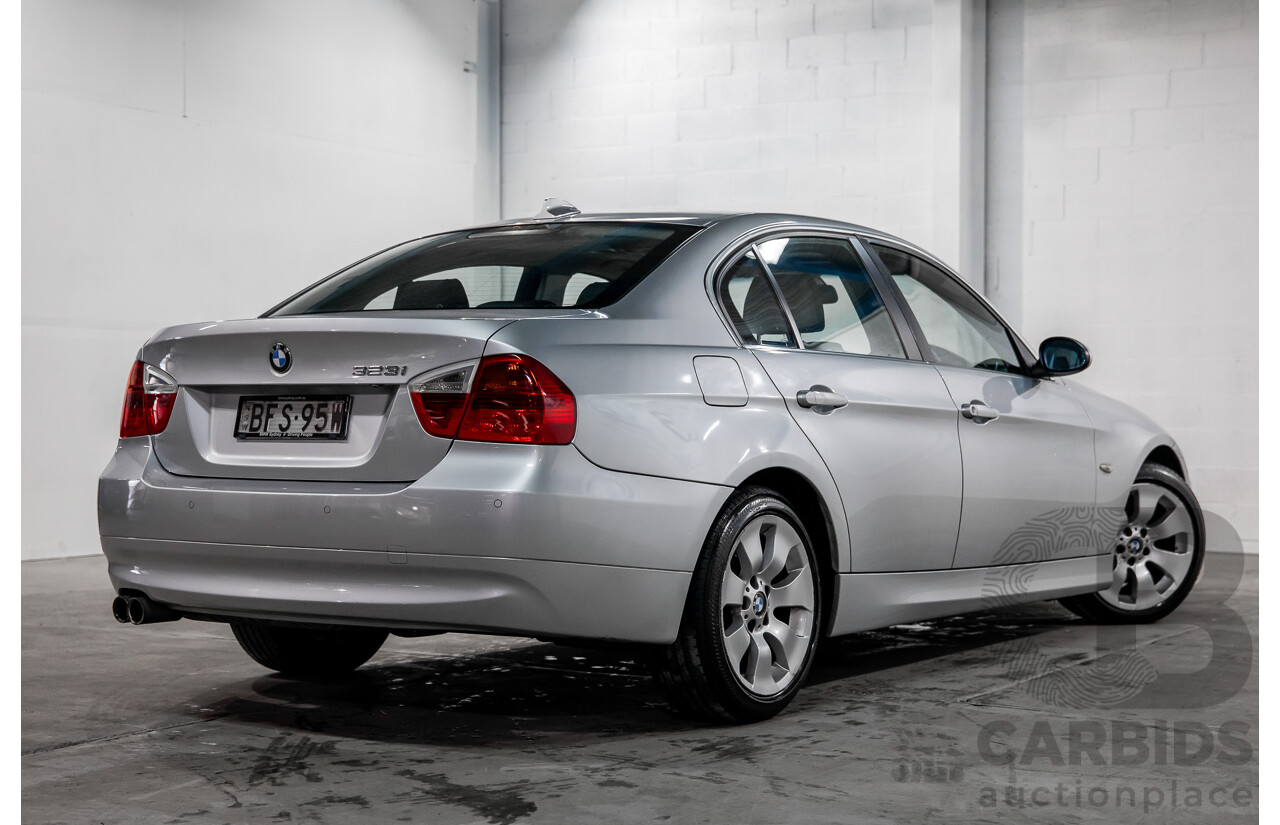 4/2008 BMW 323i E90 MY08 4d Sedan Titanium Silver Metallic 2.5L