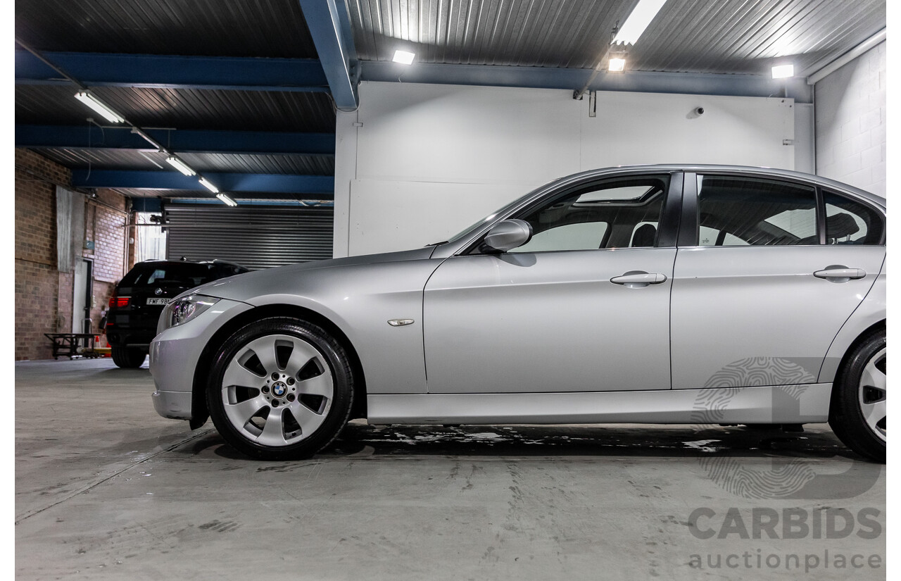 4/2008 BMW 323i E90 MY08 4d Sedan Titanium Silver Metallic 2.5L